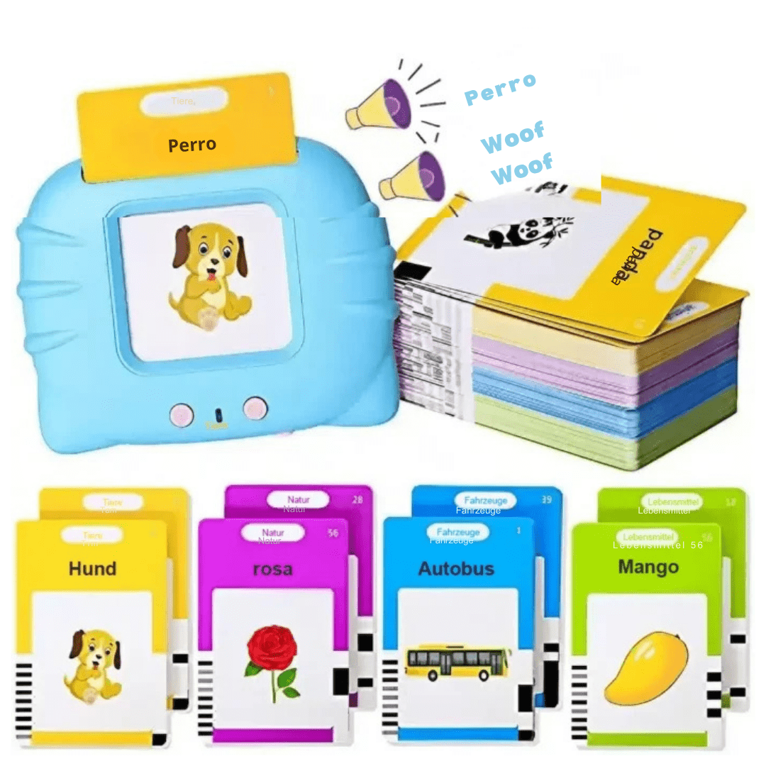 Mis primeras palabras | Tarjetas didácticas parlantes en Español e Inglés | De 1 a 6 años