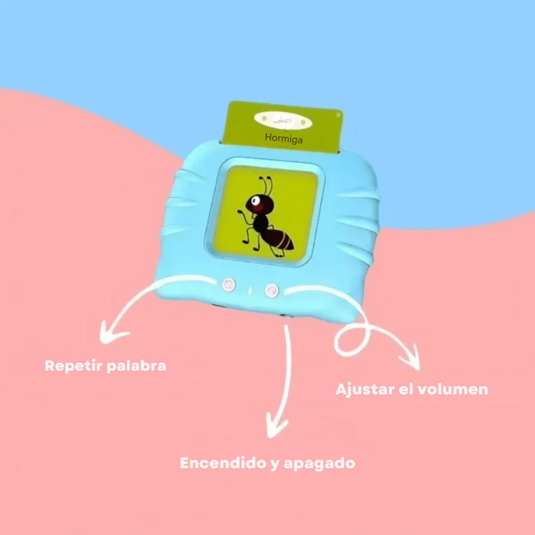 Mis primeras palabras | Tarjetas didácticas parlantes en Español e Inglés | De 1 a 6 años