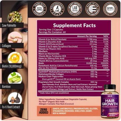 Suplemento Natural para Fortalecer tu Cabello