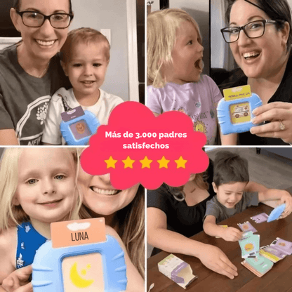 Mis primeras palabras | Tarjetas didácticas parlantes en Español e Inglés | De 1 a 6 años