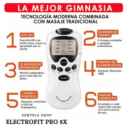 ElectroFit Pro 8X (Alivio Muscular Post-Entrenamiento)